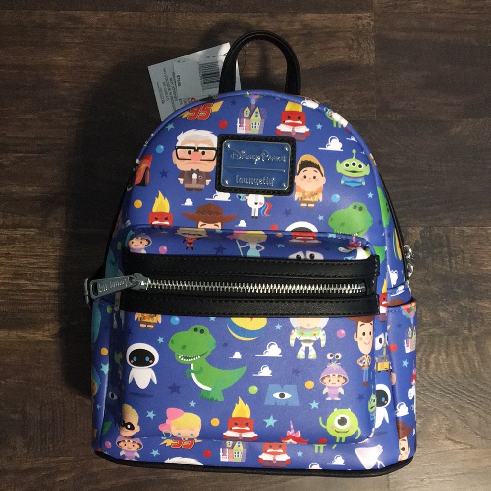 New Loungefly Mini Backpack Disney Pixar